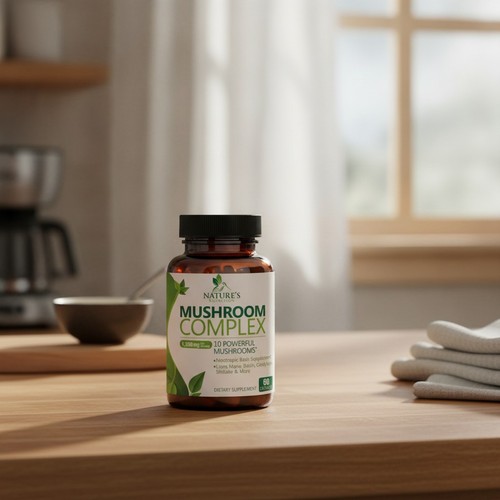 Natural mushroom capsules for - natural,