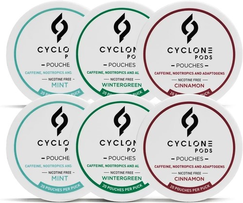 Cyclone focus caffeine pouches - focus,