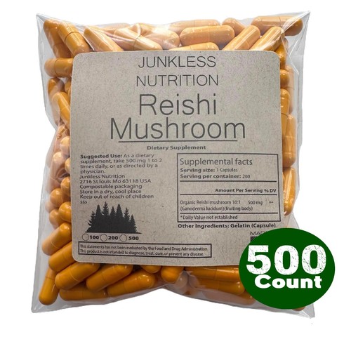 Reishi mushroom capsules 1 - reishi,